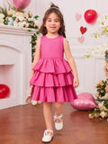 Layered frock for girls and moms