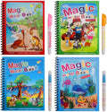 Magic Water Painting Book For Kids With Magical Water Doodle Pen (Pack of 3 Design May Vary)
