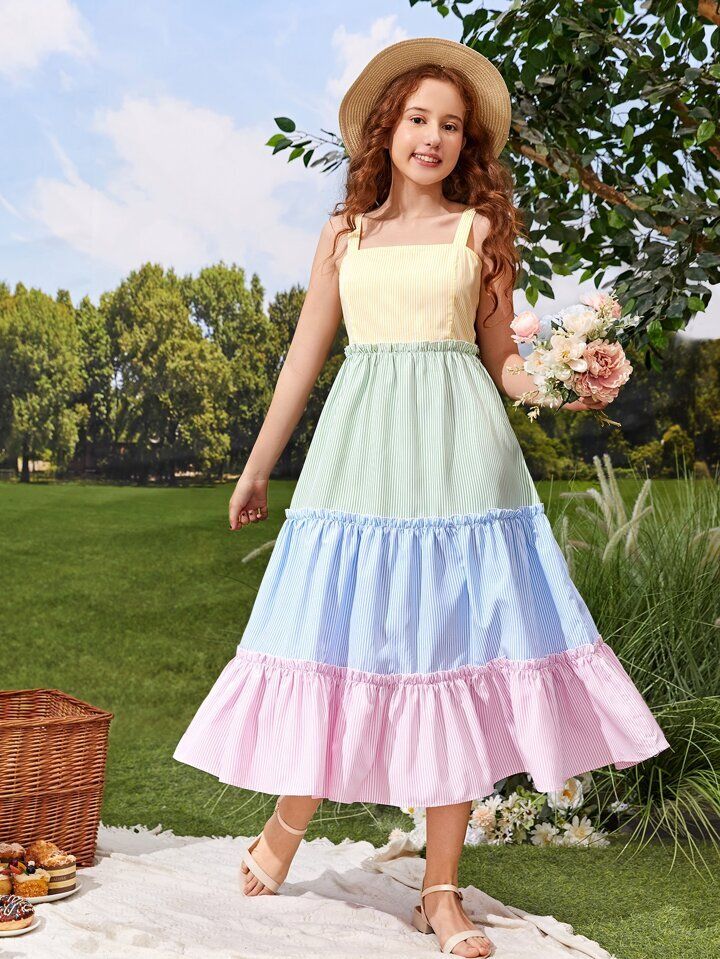 Tiered frock for girls and moms